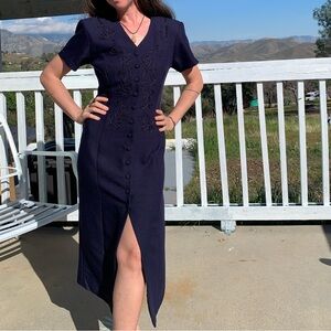 Vintage nostalgia button down dress